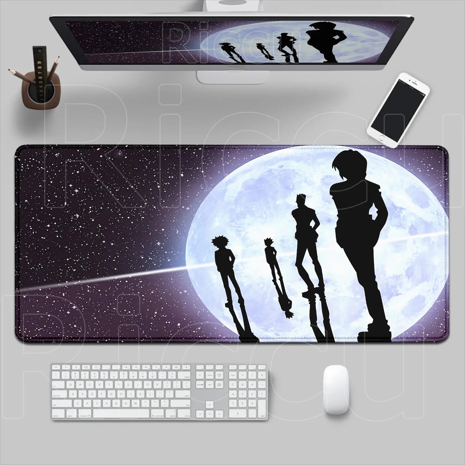 New Hxh Large Mousepad Hunter X Hunter Mouse Pad XXL Gaming Accessories Office Gamer Keyboard Desk Mat Non-Slip Laptop Anime Rug