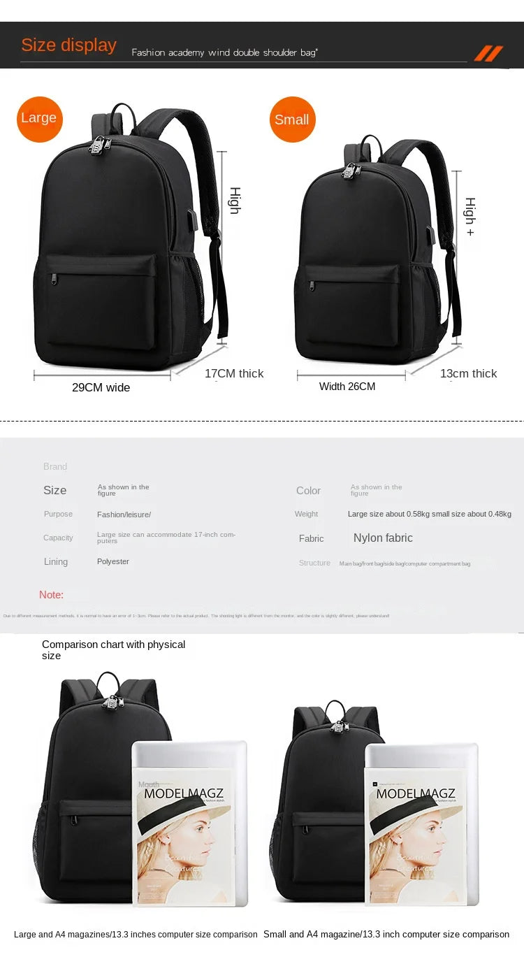 Attack on Titan Anime Print School Backpack Anti-Theft Laptop Bag for Boys Girls with Pencil Case