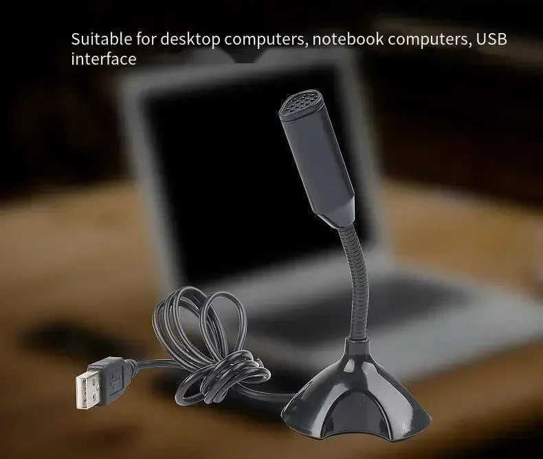 Lenovo USB Microphone For Laptop And Computers Adjustable Studio Singing Gaming Streaming Mikrofon Stand Mic With Holder Desktop