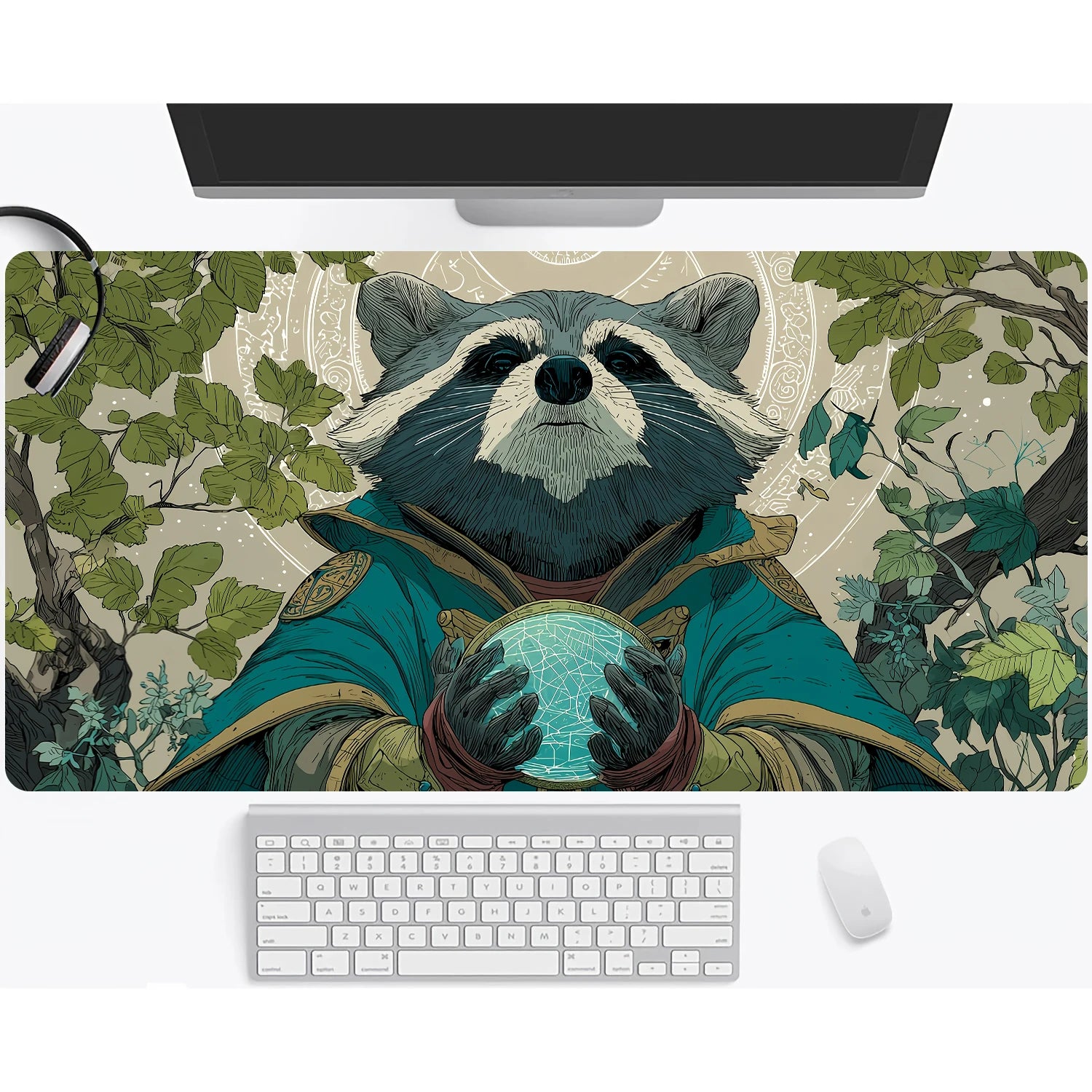 Magic playmat gathering gaming mats Frog Wizard theme anime desk mat Desk accessories 35X60cm mouse mat Raccoon tapete magic mat