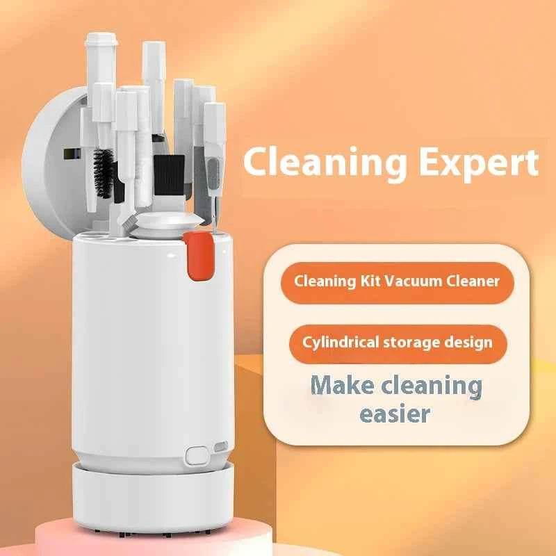 21-in-1 Electric Vacuuming Computer Multi-function Cleaning Brush Kit Camera Headset Keyboard Cleaning Supplies (with detergent)