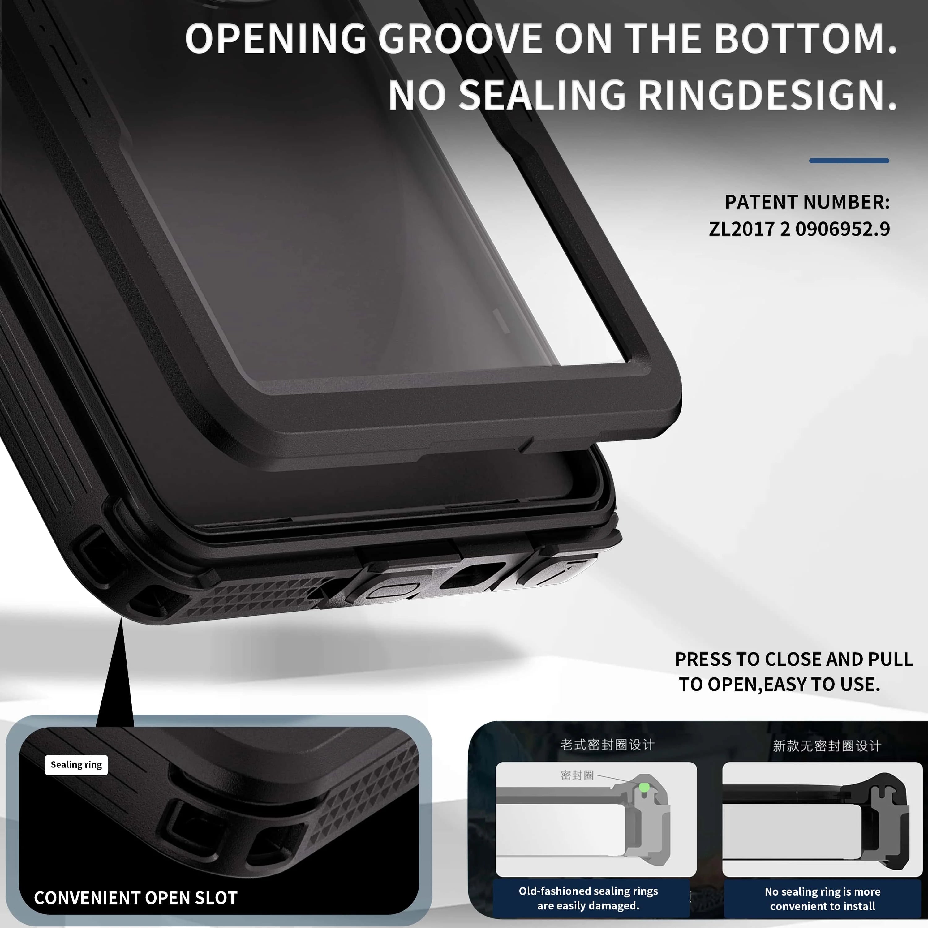 IP68 Waterproof Phone Case with Magnetic Lanyard for Samsung Galaxy S25 Ultra S24 (Note: S23 does not have a magnetic feature)