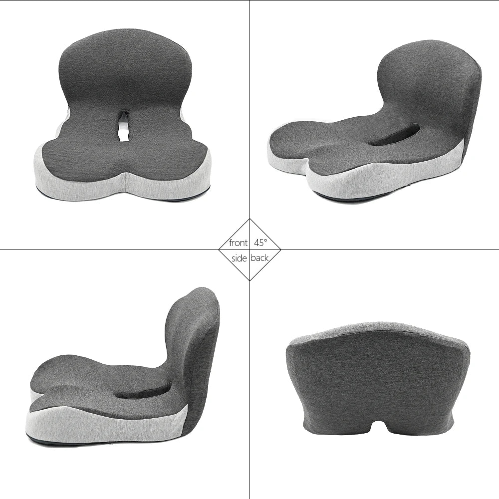 Memory Foam Cushion Interior Accessories Pillow Car Seat Waist Pillow Lumbar Support Office Pillow Chair Cushion