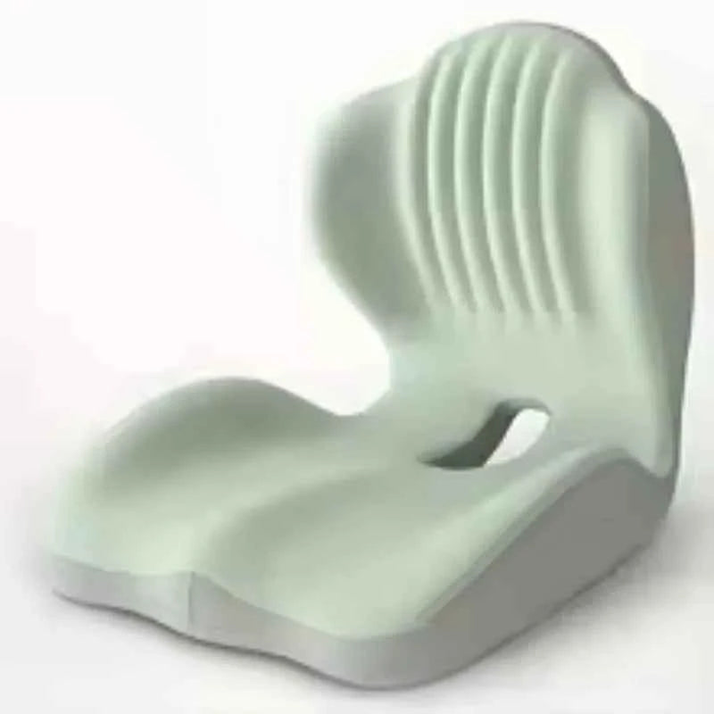 Memory Foam Lumbar Support Cushion - Ergonomic Back Pain Relief for Office Chair & Car Seat, Long Sitting Comfort