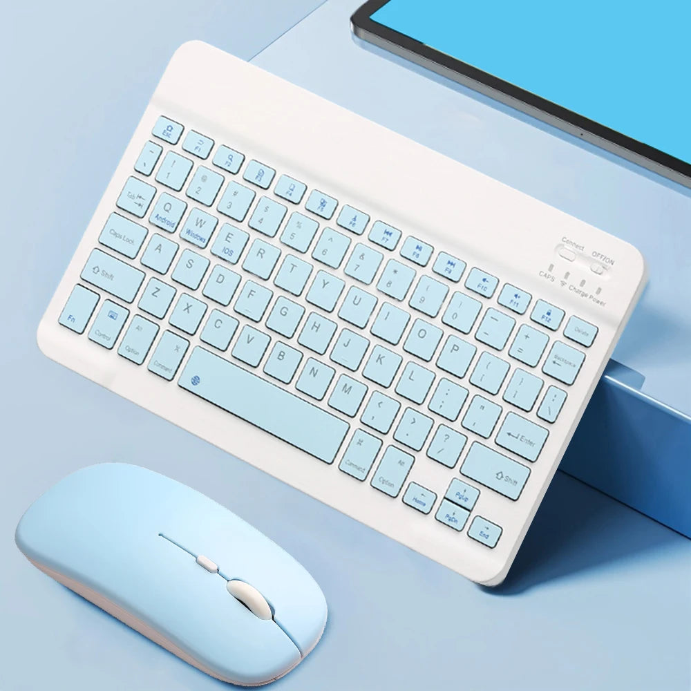 Bluetooth-compatible Keyboard and Mouse For iPad Xiaomi Tablet Mini Wireless Rechargeable Keyboard For Android IOS Windows