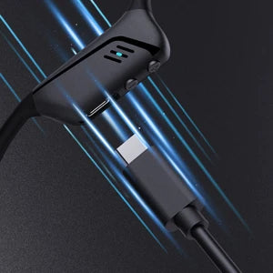 eppfun Open Ear Air Conduction Bluetooth Headphones, aptX-LL  Boom Microphone and Mute Button, , for Driving, Phone Call, Office