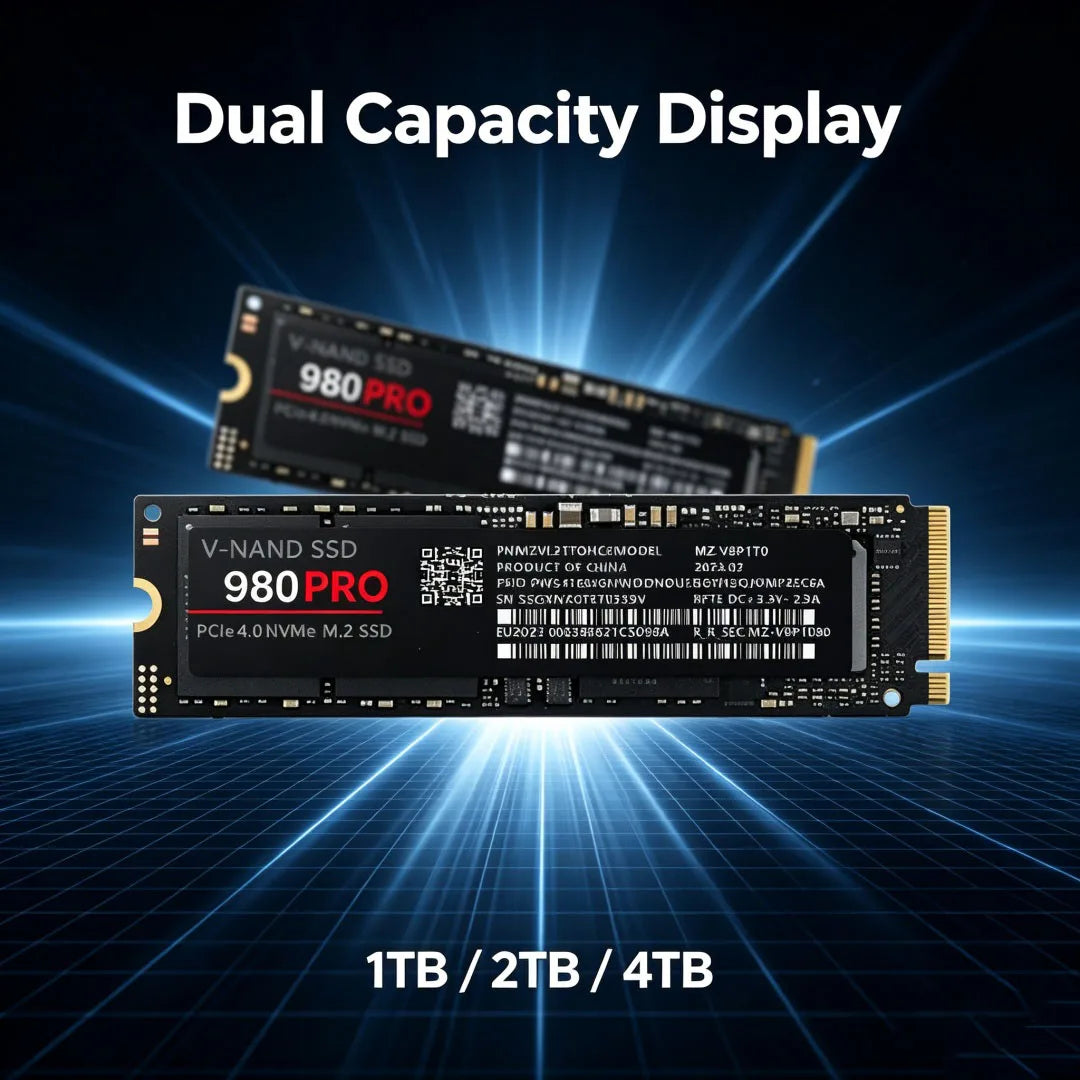 980 Pro M2 2280 NVMe High Speed SSD Hard Disk 1/2/4TB Option, High Read Write Speed Solid State Drive Perfect for PS5 Gaming Mac