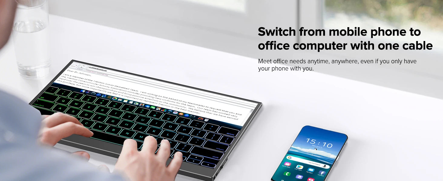 EVICIV Portable Monitor 15.6