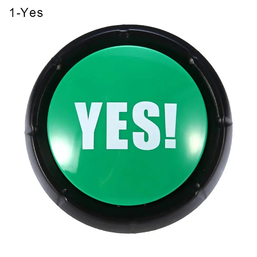 Funny Talking Button No Sorry Yes Sound Party Button Bullshit Maybe Toys Home Office Party Gag Funny Toy For new Vocal toys
