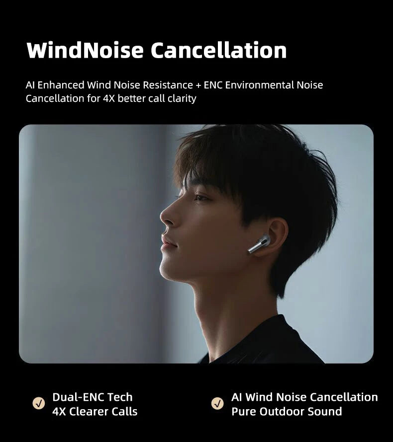 Lenovo LP2 Pro Bluetooth 5.4 Earbuds Semi-In Ear Clear Call HIFI Sound Quality Wireless Earphones Lightweight Comfort Headphones