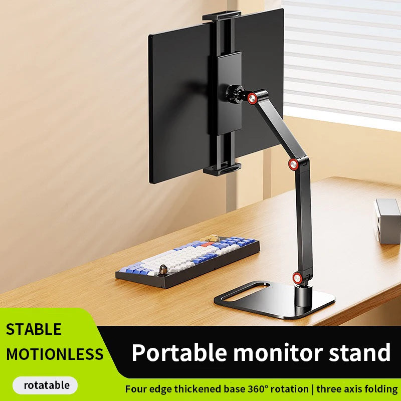 Vesa Monitor Holder Metal Portable Stand for 12 13 14 15 16 17 Inch Universal Expandable Display Base Tablet Holder 30cm Fixture - WinSupport Tech