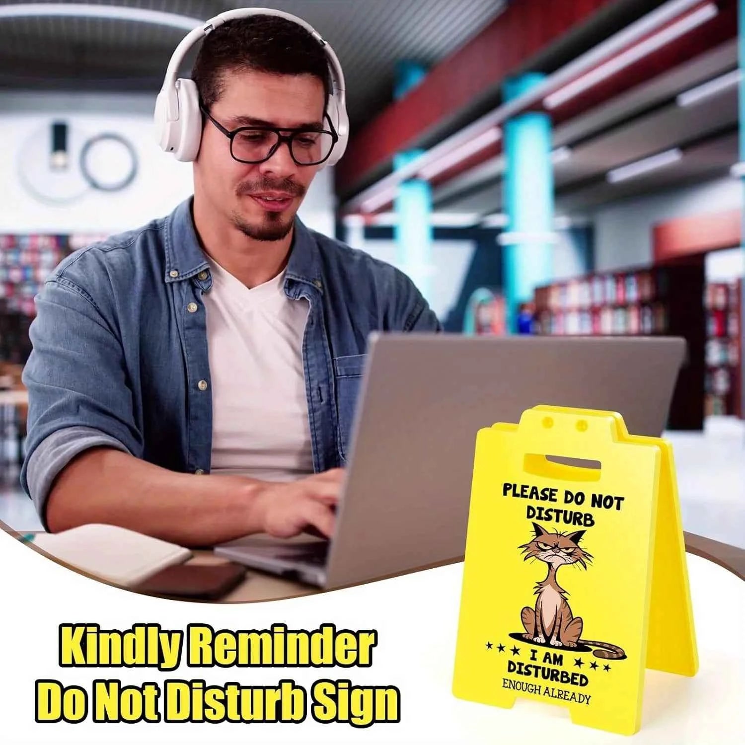 Funny Team Office Gifts - PLEASE DO NOT DISTURB, Funny Fun Gag Desk Sign Cubicle Decor for Coworker Teammate Employee Boss Birth