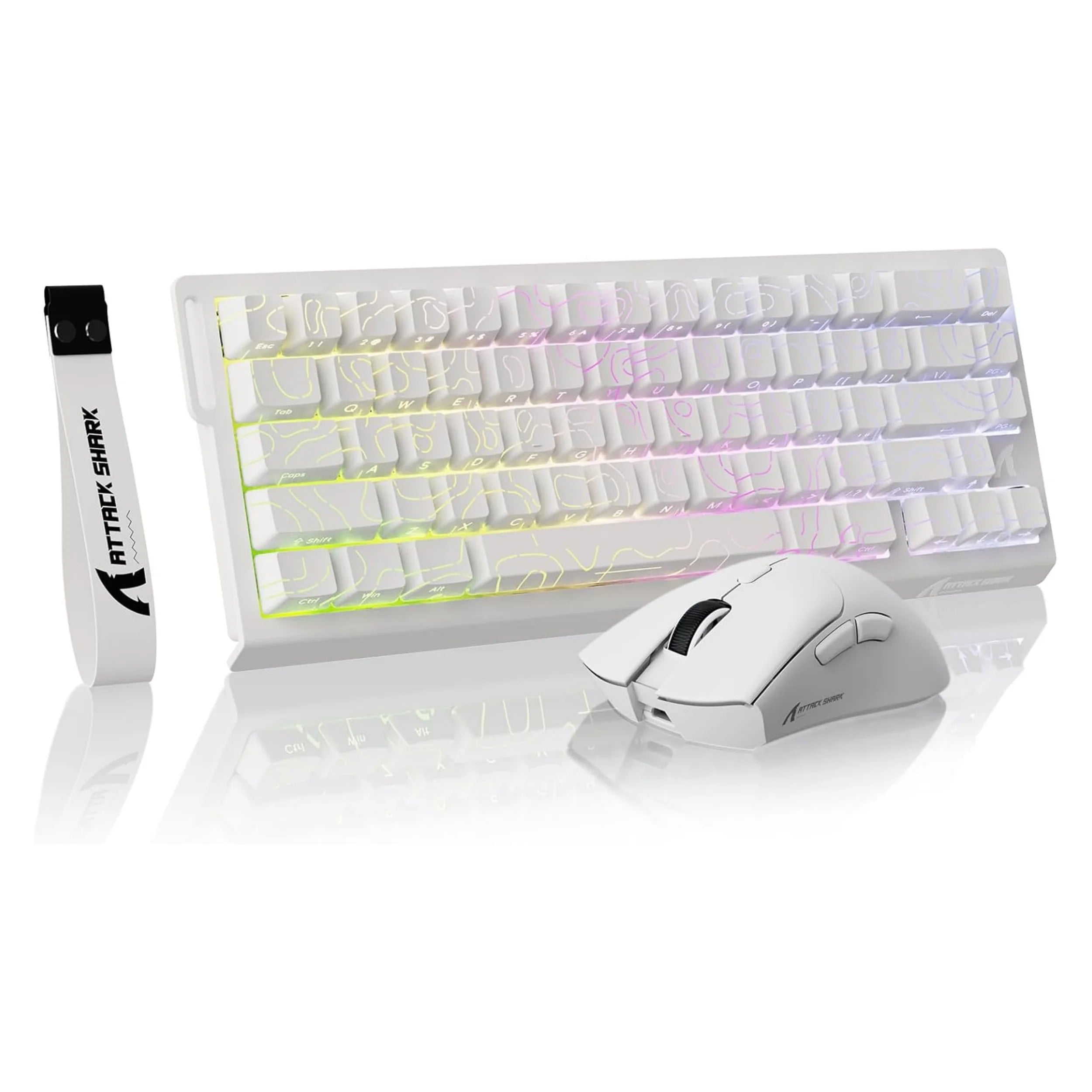 MAMBASNAKE x Attack Shark X68 HE Gaming Keyboard & R1 Mouse Combo,8KHz Magnetic Switch Keyboard