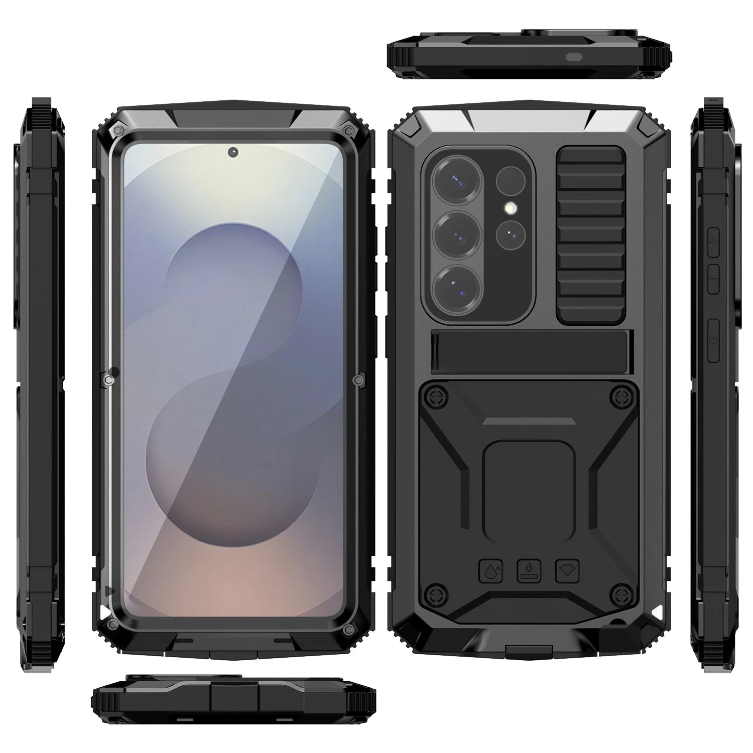 Case For Samsung Galaxy S26 Ultra S26 Plus S26 5G S 26 Heavy Duty Protection Armor Metal Phone Cover Capa Coque Fundas
