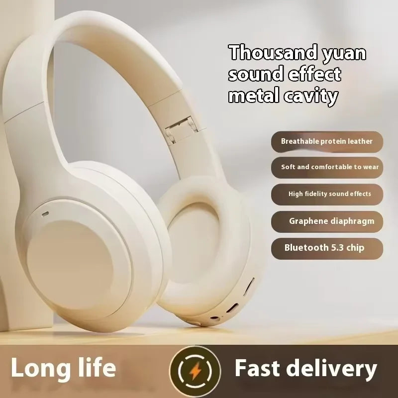 Bosete Bluetooth Over-ear Foldable Wireless Headphones with Noise Cancellation