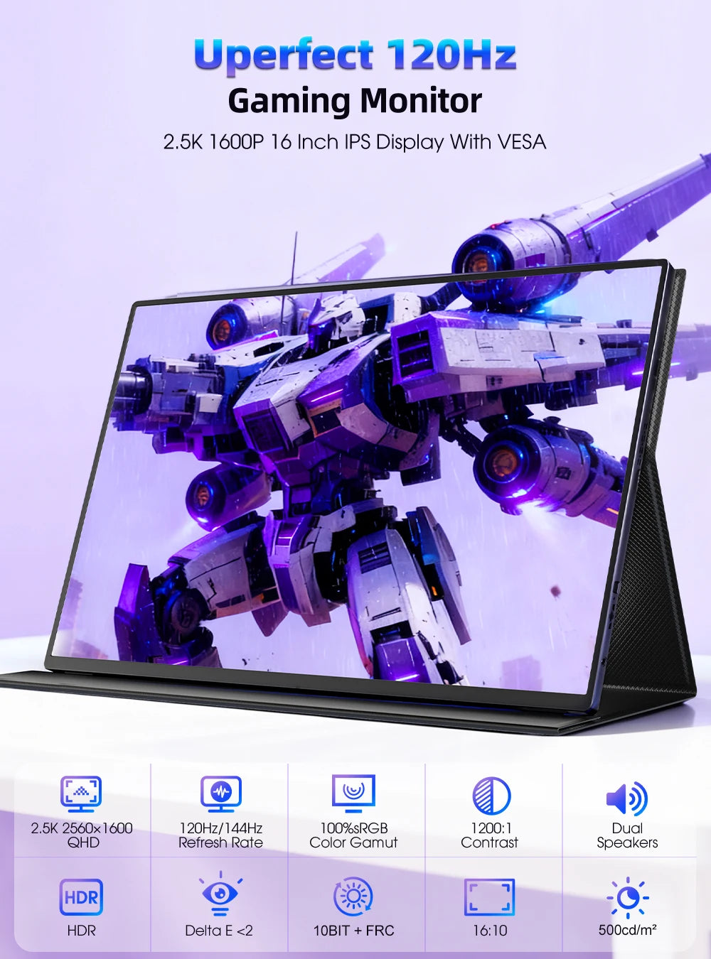 UPERFECT 2.5K Portable Monitor 16