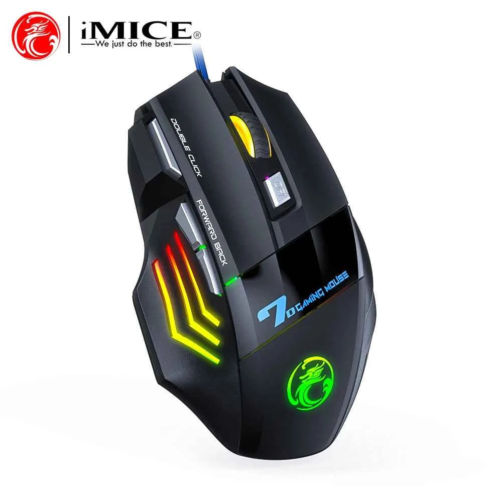 RGB Backlit Wired Ergonomics Design Keyboard Set,Waterproof Luminous Gaming Keyboard And Mouse Combo,PC Accessories For Gaming