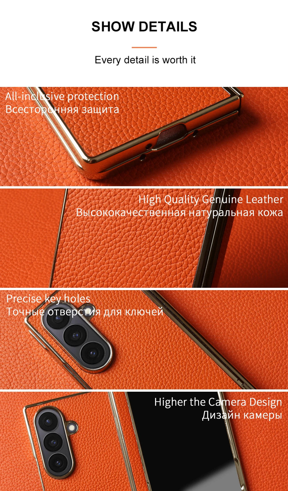 Genuine Leather Case For Samsung Galaxy Z Fold 7 6 5 4 3 fold4 fold3 Fold5 Fold6 Fold7 phone Cover Cases Fundas Coque Shell Capa