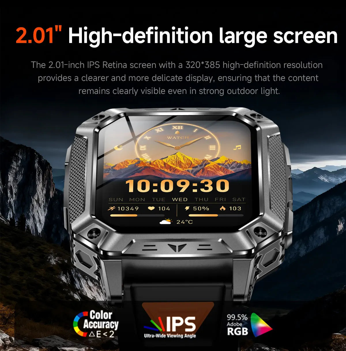 TANK Ultra 2026 1400mAh Military GPS Smart Watch Men 200Day Standby Rugged Tactical Watch 10ATM Diving SOS Satellite Alert Clock