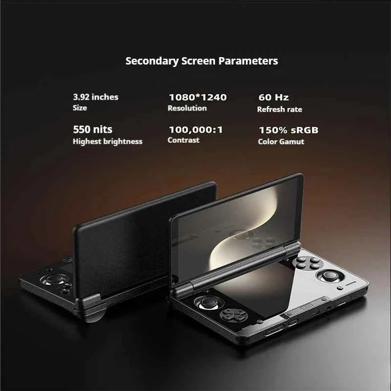 In Stock AYN Thor 6'' OLED Dual Screen Gaming Handheld Qualcomm Snapdragon CPU Android13 6000mAh Battery Hall Stick Game Console