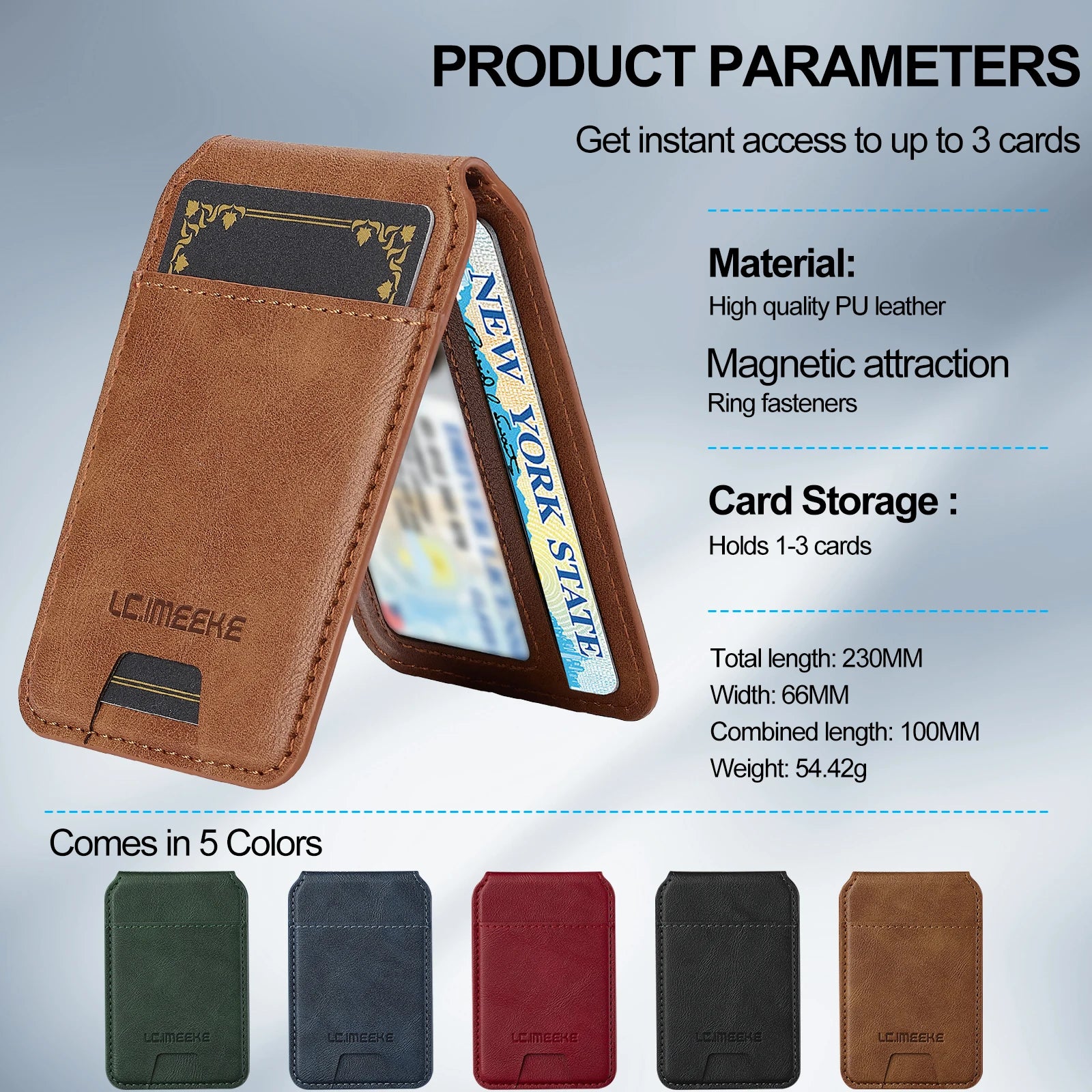 2 in 1 Detachable Leather iPhone Case with Card Pocket - Magnetic Cover for iPhone 17 pro Max 17 Air 15 14 13 12 11 pro Max