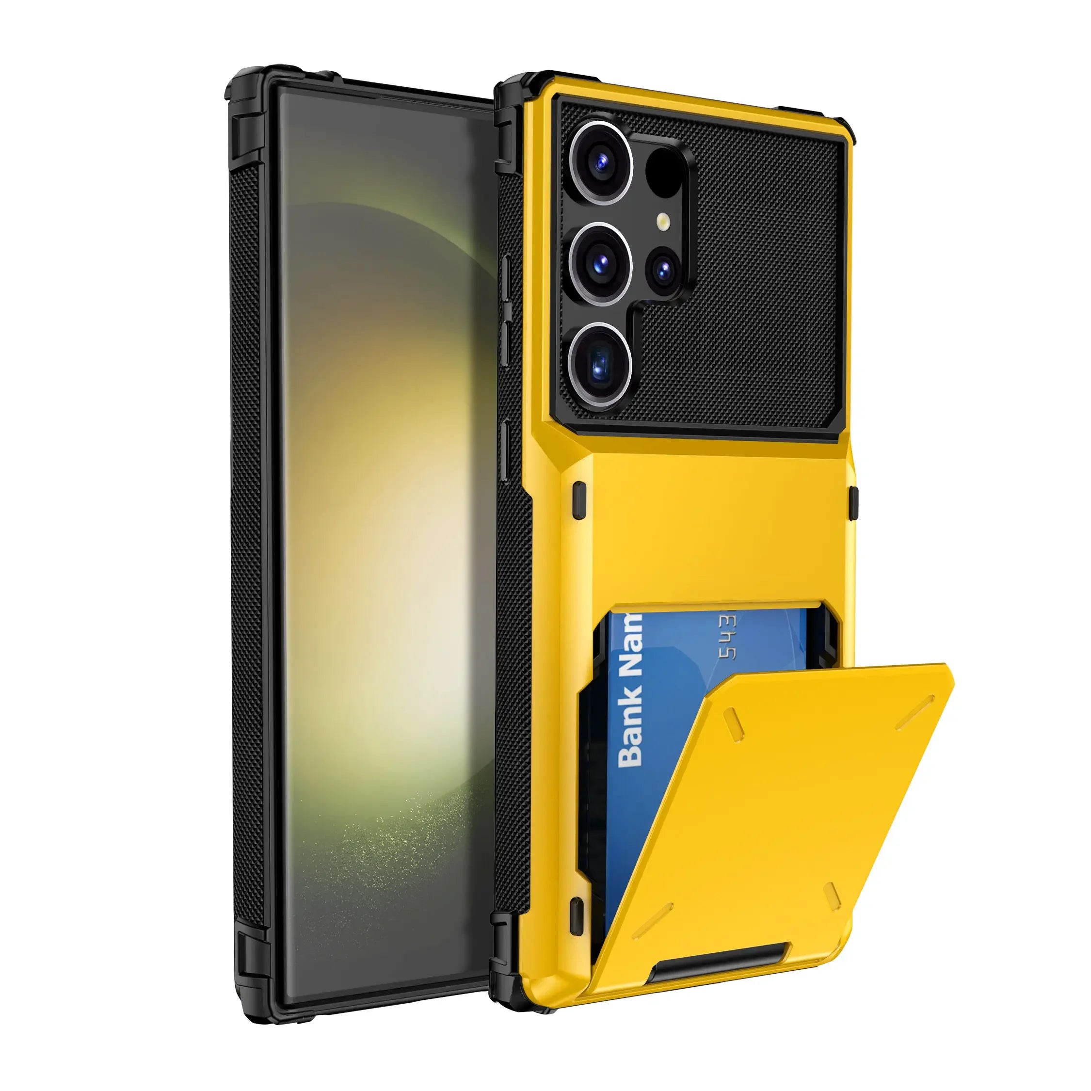 For Samsung Galaxy S25 S24 Ultra S25 S24 Plus S24 FE Wallet Case with Card Holder, Dual Layer Heavy Duty Shockproof Phone Cover