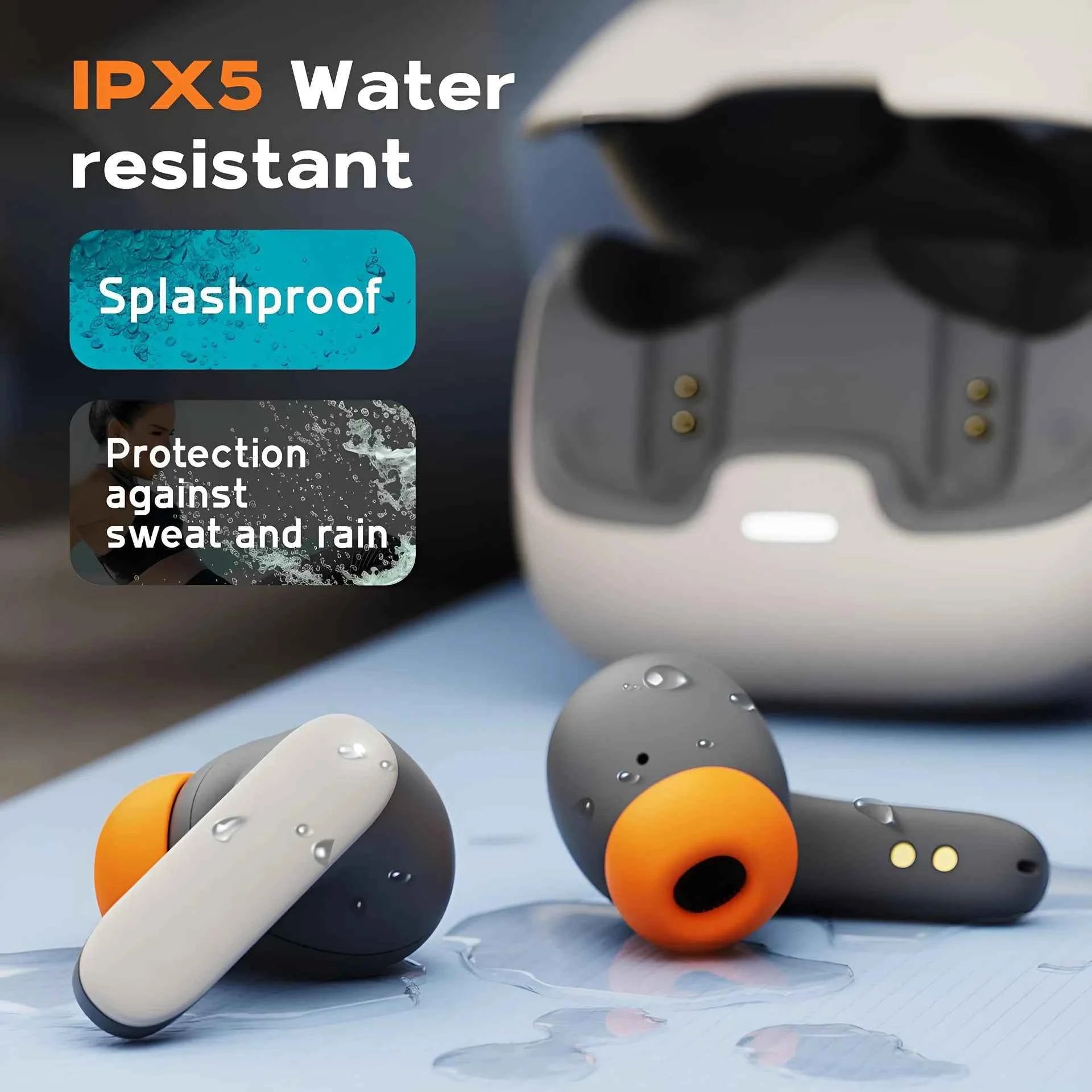TWS Wireless Earphones 5.4 Bluetooth Ultra-low Latency Dual Microphone ENC Noise Cancelling in Ear Bluetooth Earphones