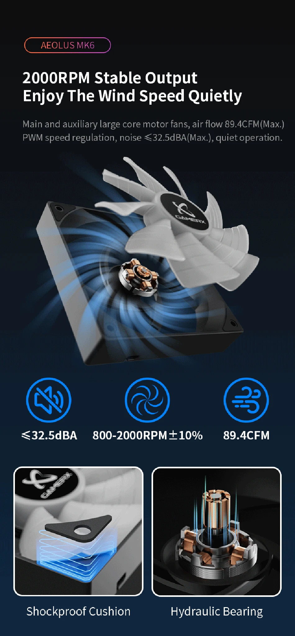 Power Train X-GAMERX MK6 Dual Tower CPU Cooler ARGB Digital Display Six Heat Air Cooling For LGA1700 115X AM5