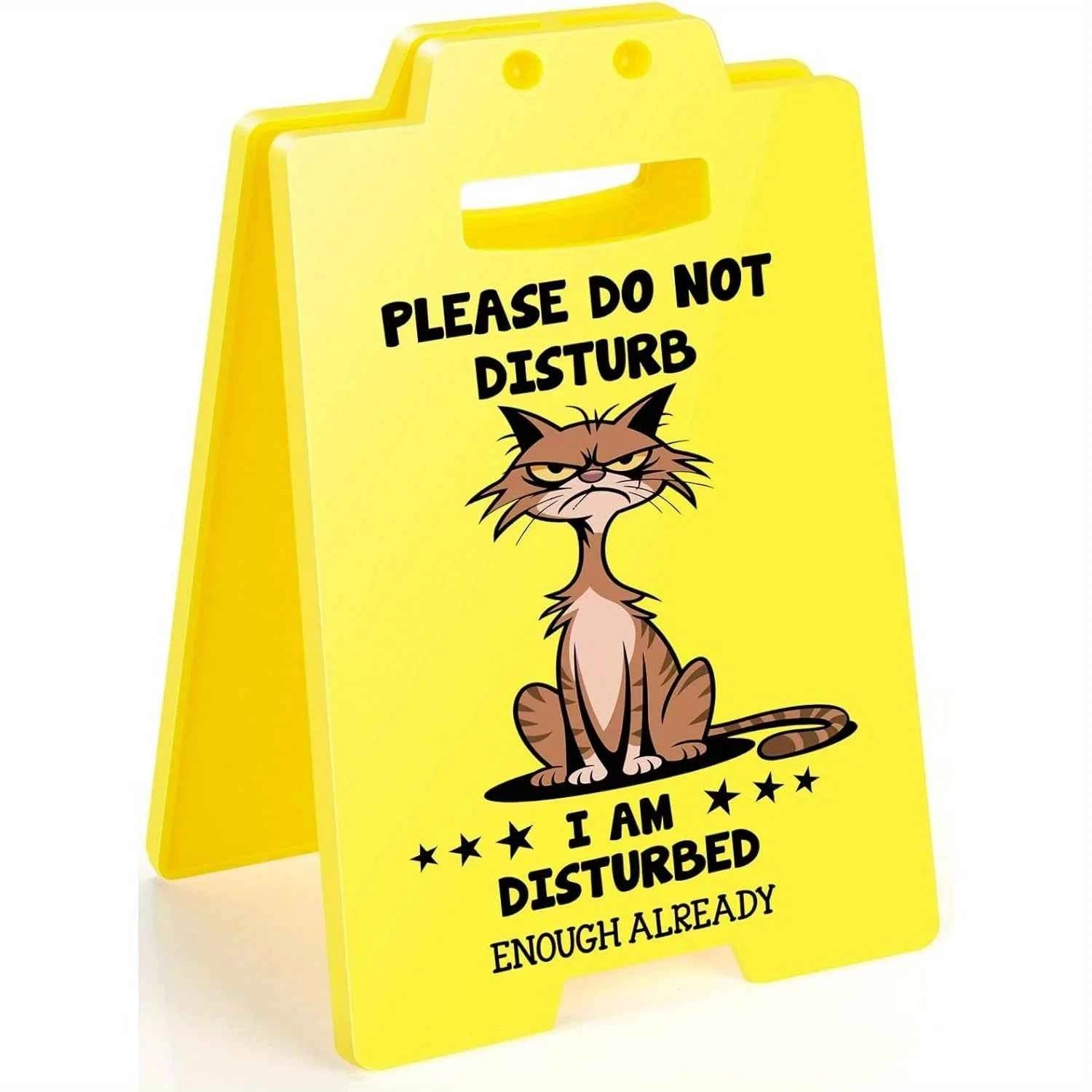 Funny Team Office Gifts - PLEASE DO NOT DISTURB, Funny Fun Gag Desk Sign Cubicle Decor for Coworker Teammate Employee Boss Birth