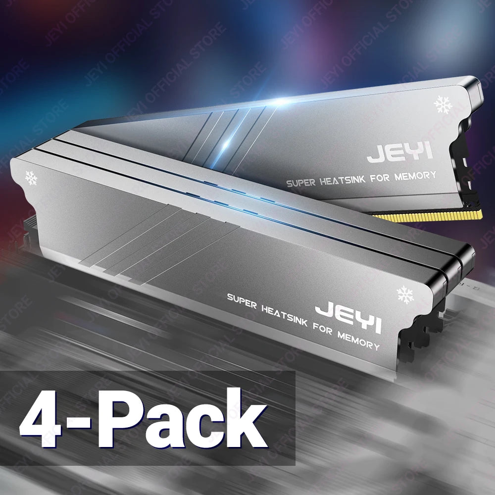 JEYI DIY Memory RAM Heatsink With Thermal Pads, Desktop RAM Cooler DDR Radiation Dissipate for PC DDR2/DDR3/DDR4/DDR5