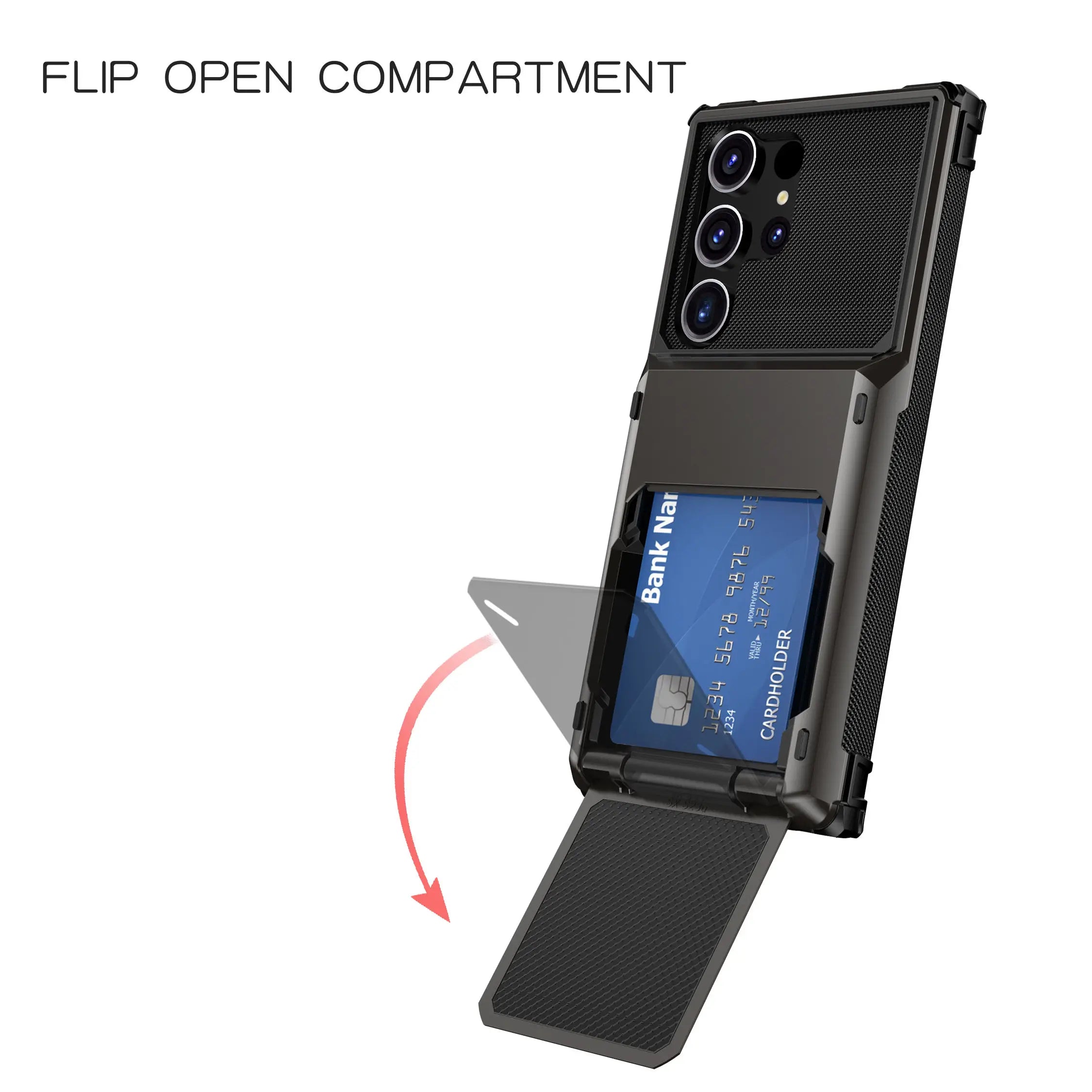 For Samsung Galaxy S25 S24 Ultra S25 S24 Plus S24 FE Wallet Case with Card Holder, Dual Layer Heavy Duty Shockproof Phone Cover