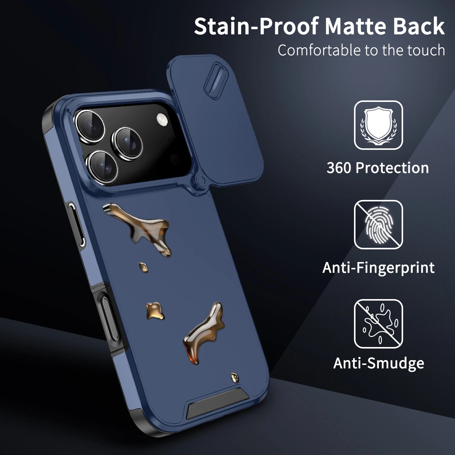 Shockproof Case For iPhone 15 14 13 12 11 16 17 Pro Max 15 Plus 16E Cover Slide Camera Protective Cases For iPhone 17 Air 17Pro
