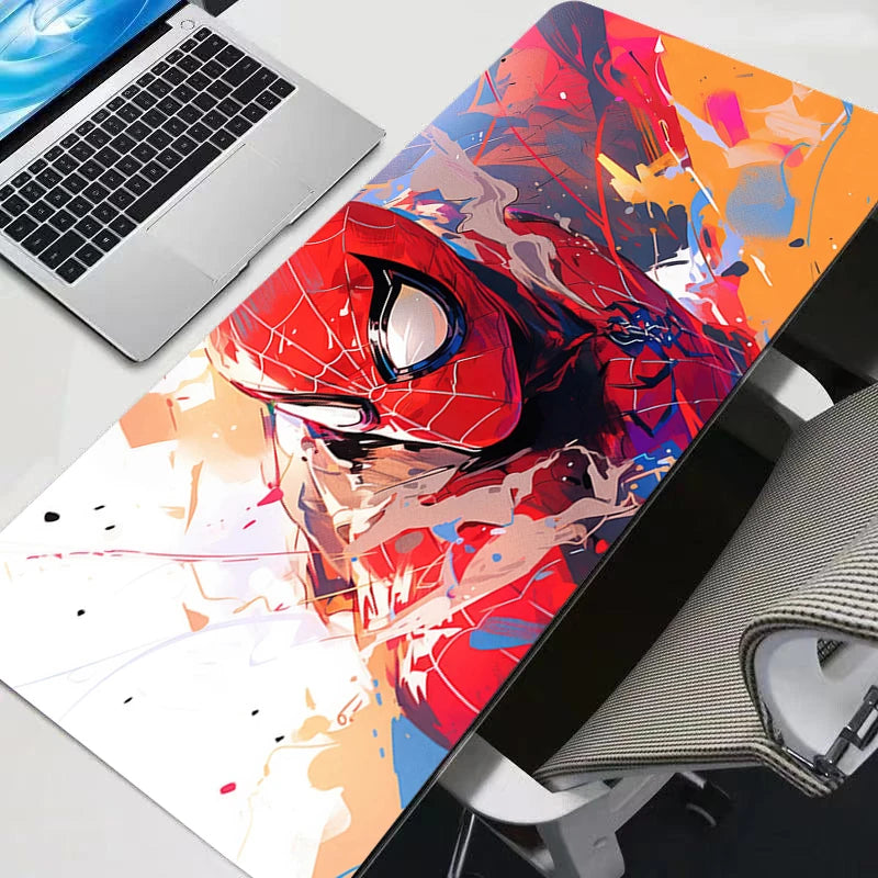 Large Gaming Mouse Pad Anime Spider-Man PC Computer Gamer Desk Mat For CS GO LOL  Laptop Mousepads Kawaii Mousepad