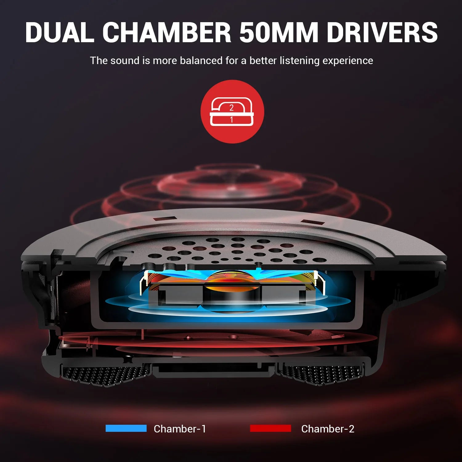 EKSA E900 BT 2.4GHz Wireless Bluetooth Headphones 7.1 USB/Type C Wired Gaming Headset Gamer with ENC Mic For PC/PS4/PS5/Xbox,50H