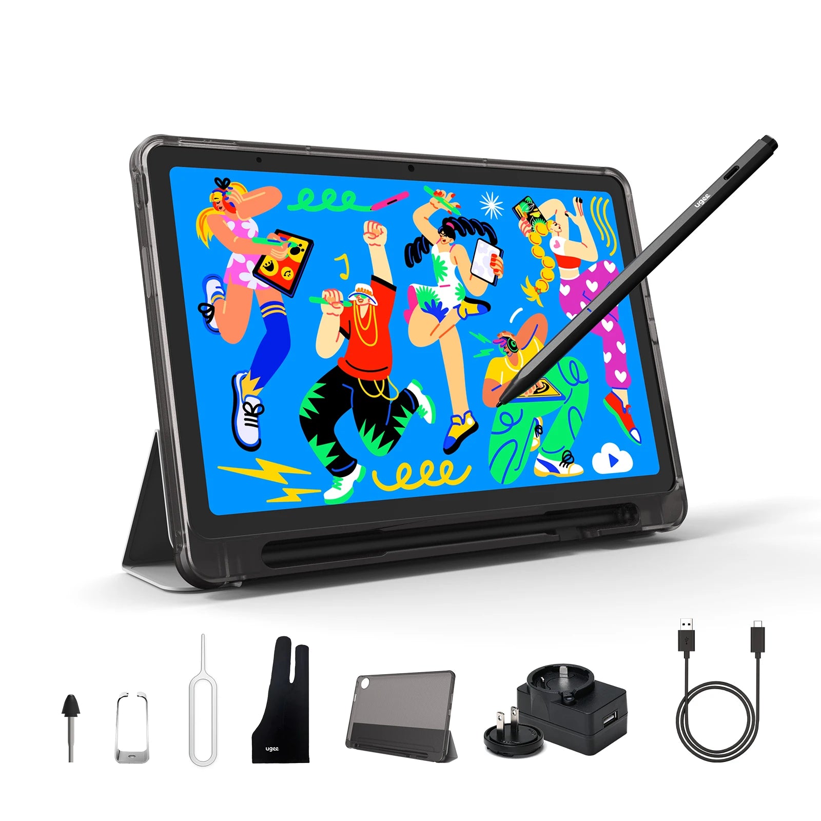 UGEE UT2 Fun Drawing Pad 6GB+128GB Full-Laminated Screen 2K Ultra HD Android 14 Tablet Drawing 7000mAh+18W 10.36 inch with Pen