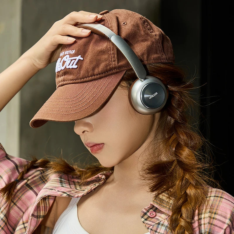 WHIZZER 1969S Wireless Headphones Bluetooth 6.0 ANC Over Ear Headset Deep Bass Stereo Mic For iPhone Android
