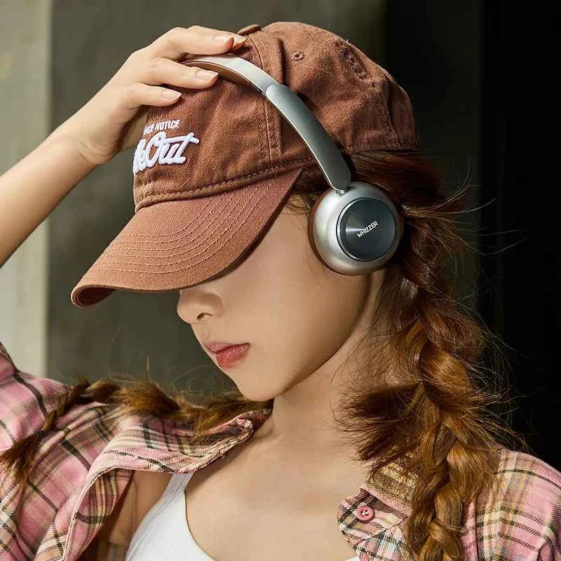 WHIZZER 1969S Wireless Headphones Bluetooth 6.0 ANC Over Ear Headset Deep Bass Stereo Mic For iPhone Android