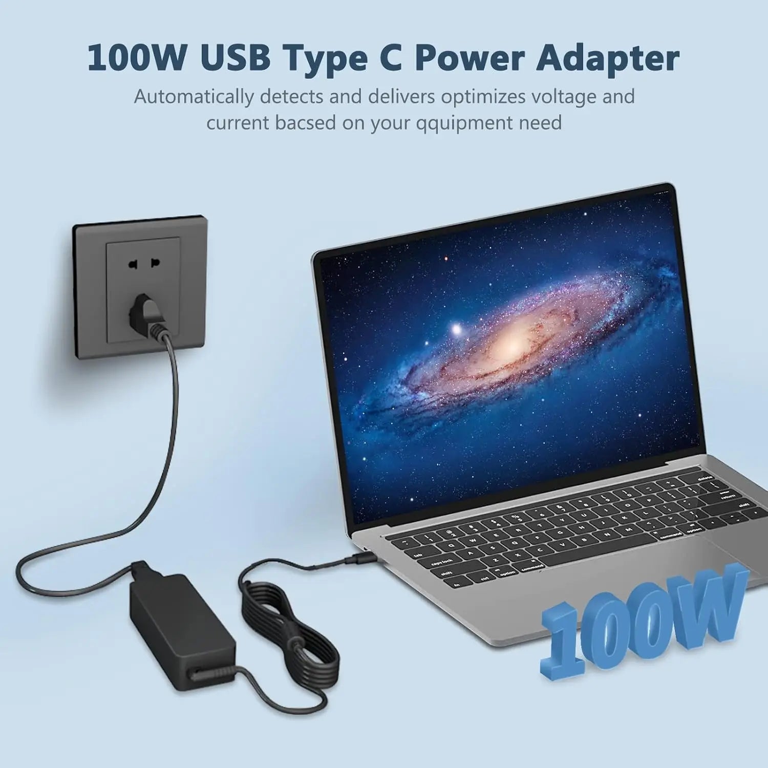 USB C Laptop Charger,100W/95W AC Laptop Power Adapter for Lenovo, ThinkPad, HP, Asus, Acer, MacBook, MSI, Dell,Toshiba,Universal