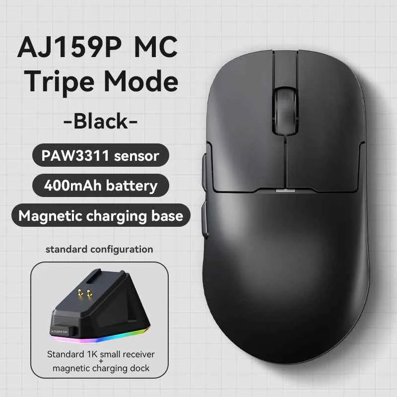 AJAZZ AJ159 APEX/AJ159PRO Wireless Gamer Mouse with RGB Magnetic Charging Base Lightweight  for PC Laptop