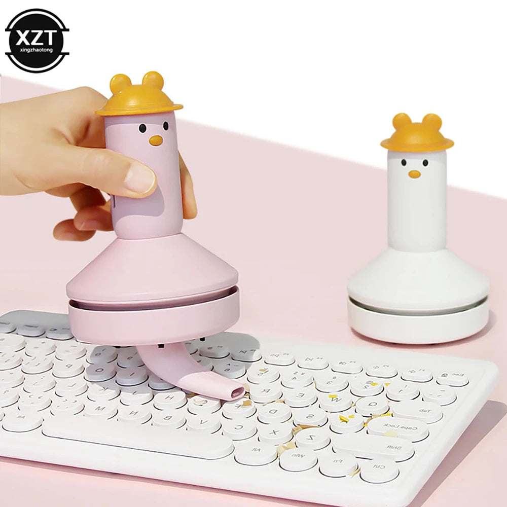 Handheld Desktop Vacuum Cleaner Portable USB Wireless Vacuum Cleaner Cartoon Desktop Keyboard Cleaning Tools