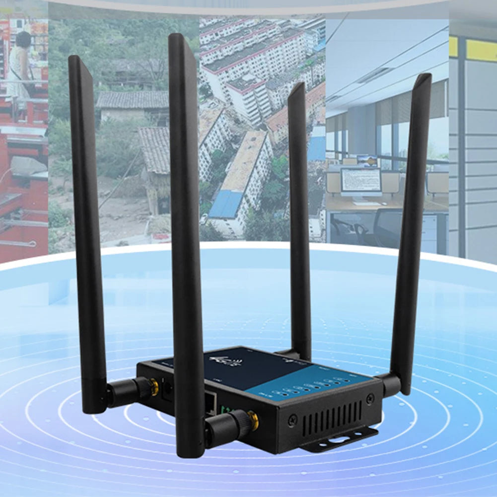 4G WiFi Router Industrial Grade 4G Broadband Wireless Router 4G LTE CPE Router With Sim Card Slot Antenna Firewall Protection