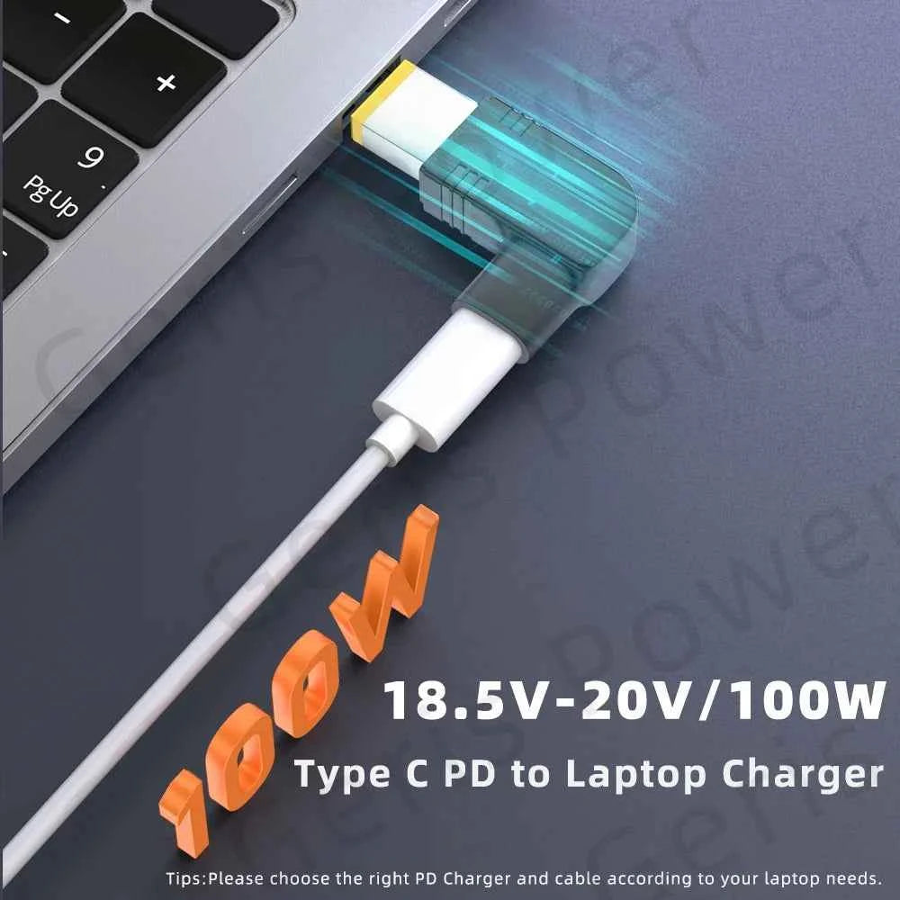 100W PD USB C Laptop Charger Universal Type C Fast Charging Adapter For Asus Lenovo HP Dell Acer Samsung High Speed Power Supply