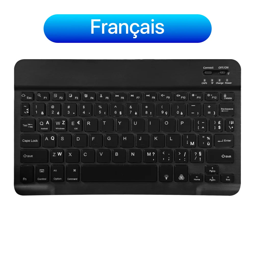 2026 Portable Bluetooth Backlit Keyboard For Xiaomi iPad / iOS Android Windows Tablet Phone Wireless Keyboard With Mouse Spanish