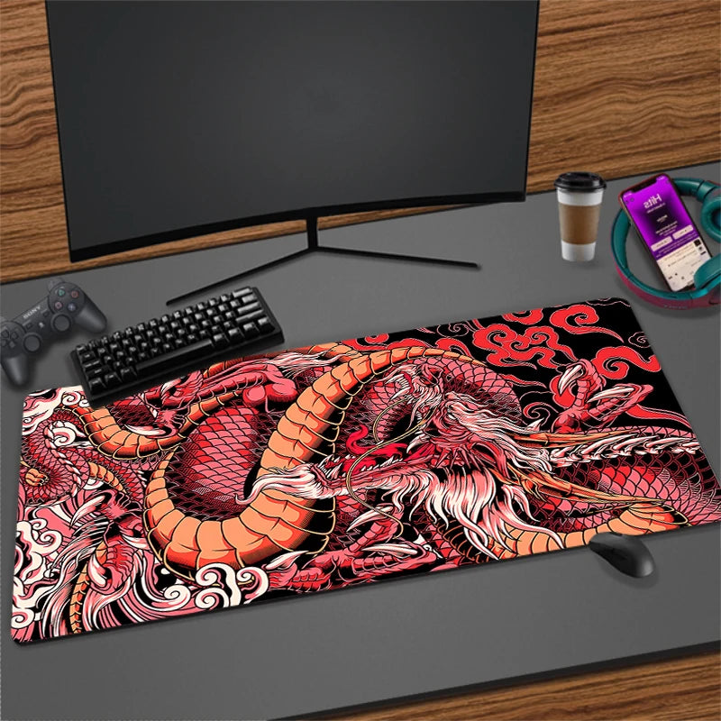 Gaming Mouse Pad Dragon Large Gamer Mousepad Computer Gaming Table Carpet Desk Mat XXL 900x400mm Mouse Mats Rubber Keyboard Pads