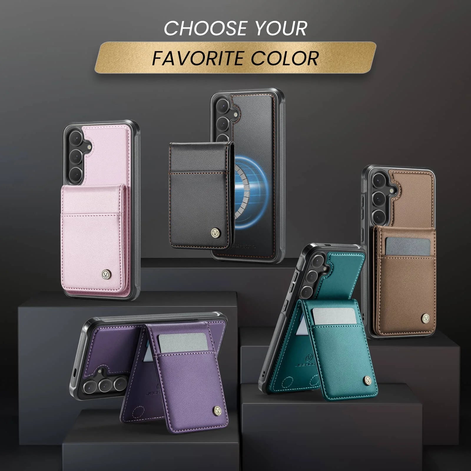 Magnetic 2 in 1 Detachable for Samsung Galaxy S25 S24 Ultra Wallet Case with Card Holder, Magnetic Flip Kickstand Credit Slots