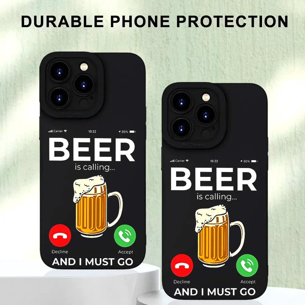 Phone Case: Fashionable And Beer Pattern Premium Soft Protective Phone Case For IPhone 7/8/X/XS/XR/11/12/13/14/15/16 Plus Pro Ma