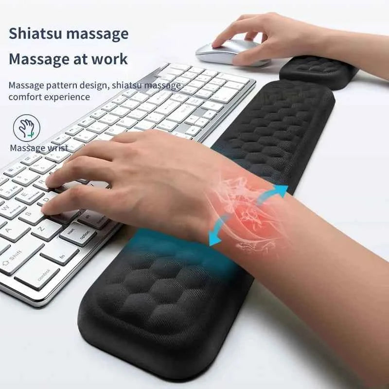 Keyboard wrist Rest Memory Foam Keyboard Mouse wrist Rest Ergonomic Design Wrist Pad for Computer Keyboard Laptop Wrist