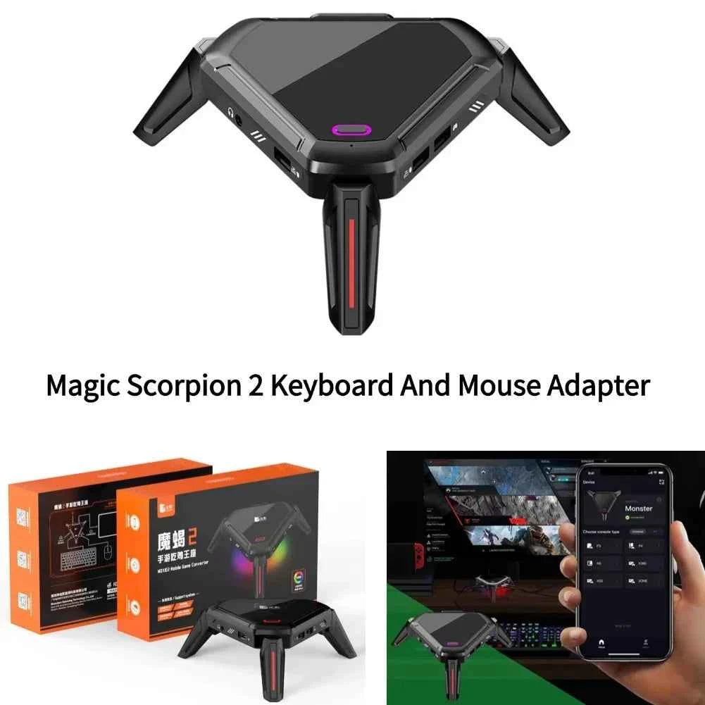 GAMWING Scorpion 2Pro Keyboard And Mouse Converter 2000+Hz Mouse Package Speed Mobile Game PUBG Throne Peripheral Artifact