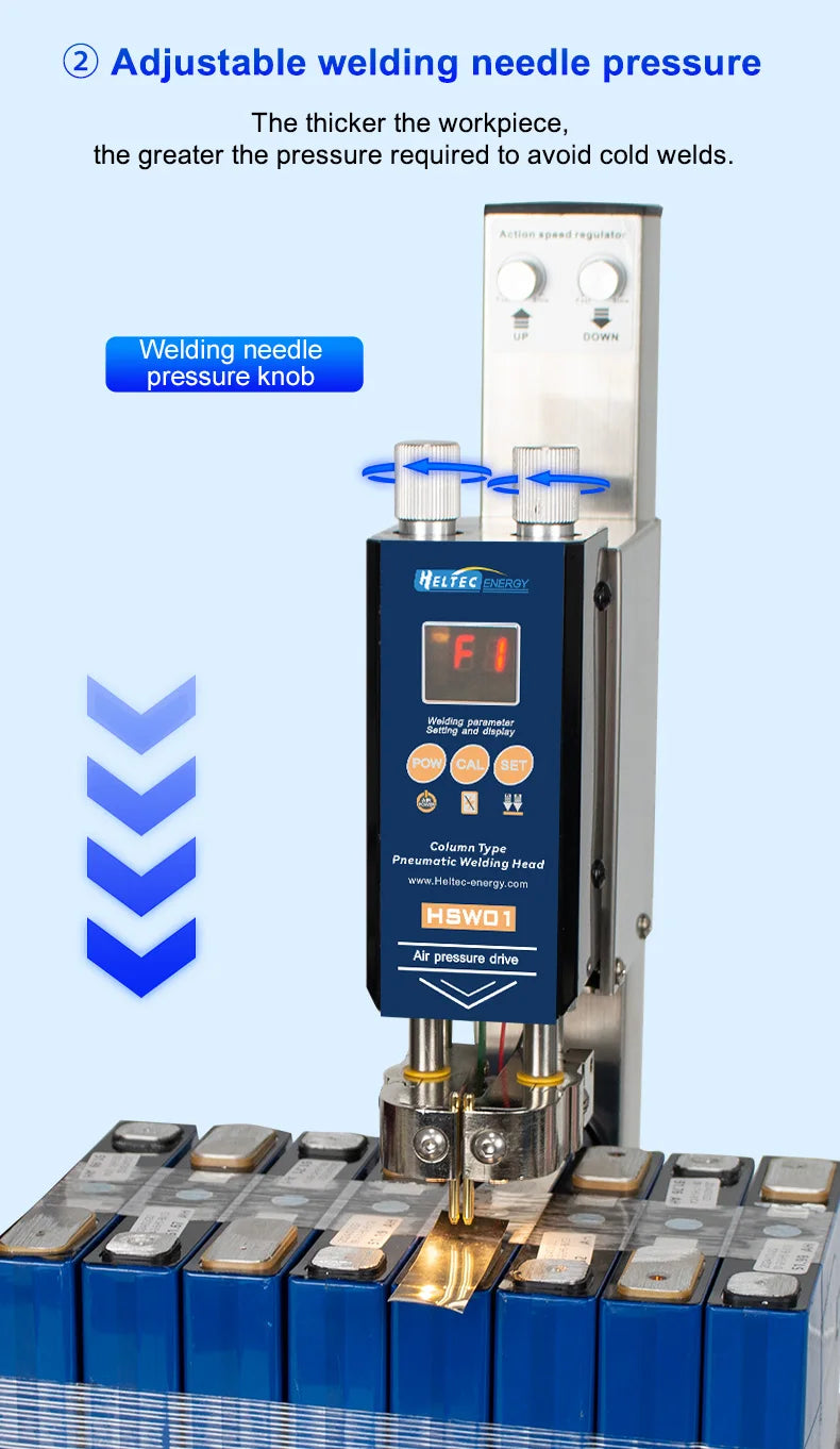 Heltec HT-SW01H/HT-SW02H 21kw/42kw Battery spot welding machine Flat Welding/Butt Welding Optional collocation air compressor
