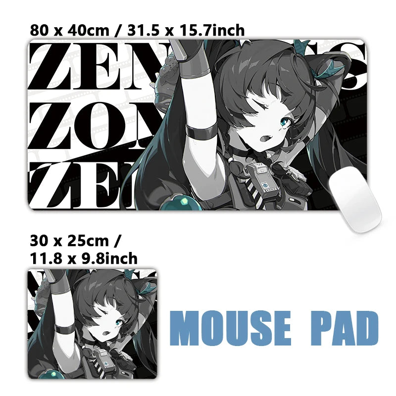 New Design Zenless Zone Zero Mouse Pad Promeia Starlight Billy Cissia XXL Large Mousepad Keyboard Pad Desk Mat Keyboard Mats